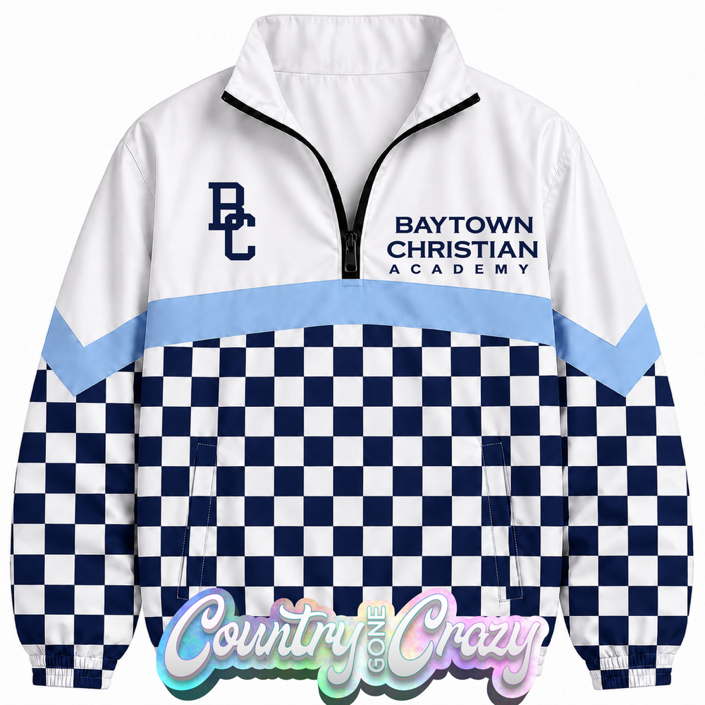 BAYTOWN CHRISTIAN ACADEMY WINDBREAKER // *PRE-ORDER**-Country Gone Crazy-Country Gone Crazy