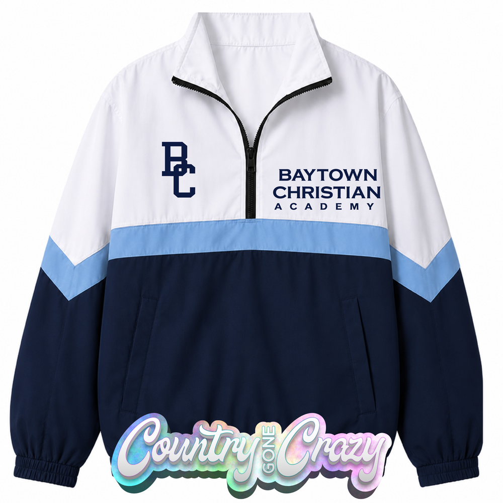 BAYTOWN CHRISTIAN ACADEMY WINDBREAKER // *PRE-ORDER**-Country Gone Crazy-Country Gone Crazy