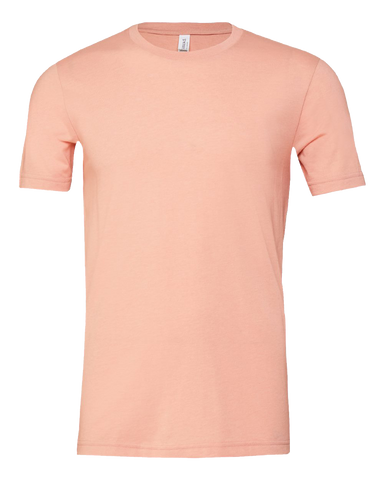 Heather Peach - Bella+Canvas - Short Sleeve Crew Neck T-Shirt-Bella + Canvas-Country Gone Crazy