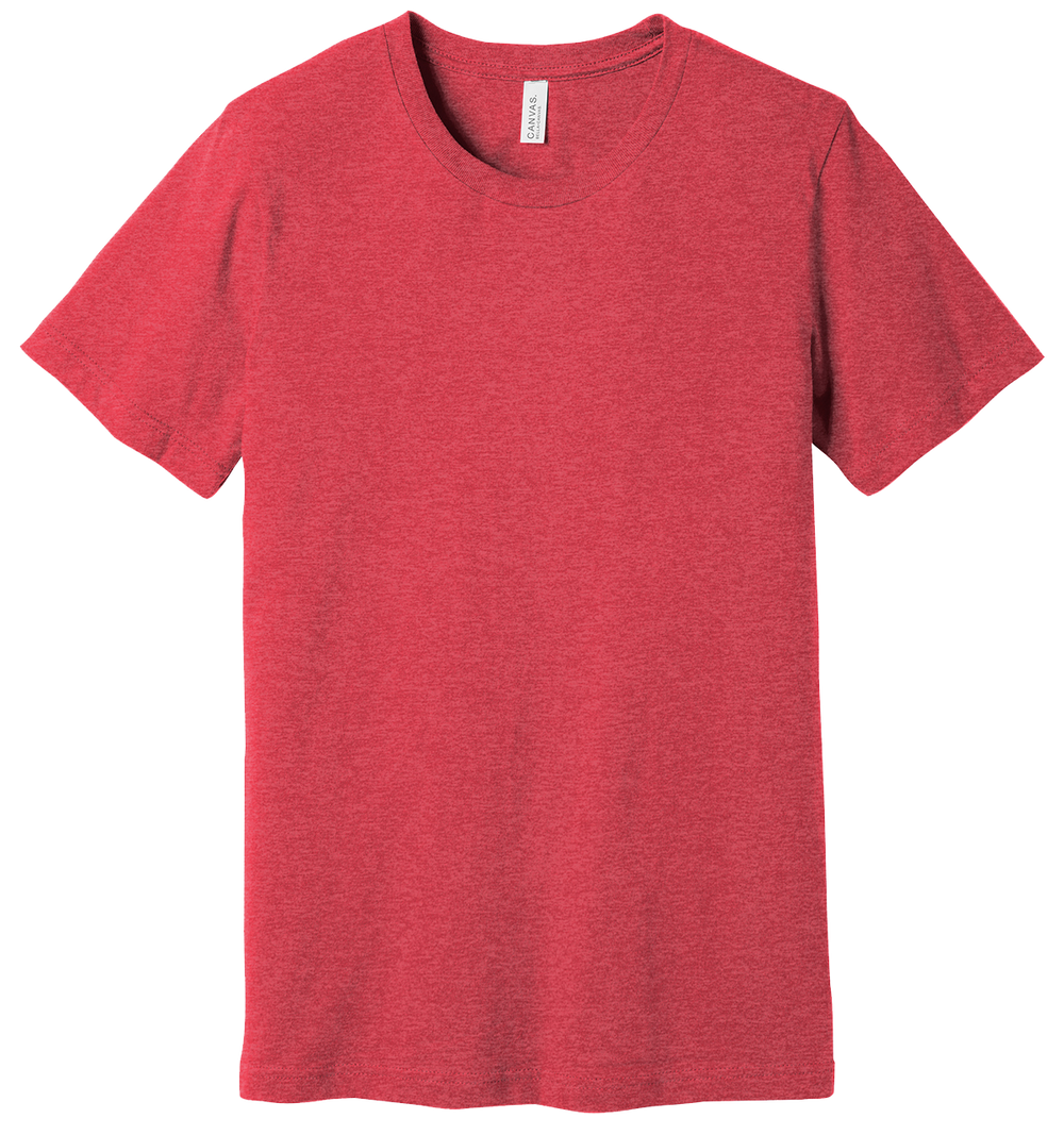 Heather Red - Bella+Canvas - Short Sleeve Crew Neck T-Shirt-Bella + Canvas-Country Gone Crazy