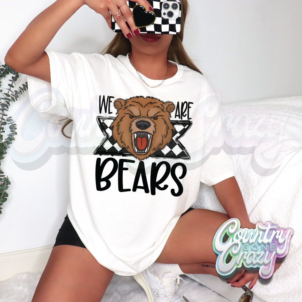 BEARS •• WE ARE CHECKY MASCOTS •• T-SHIRT-Country Gone Crazy-Country Gone Crazy