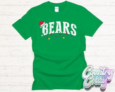 BEARS - CHRISTMAS LIGHTS - T-SHIRT-Country Gone Crazy-Country Gone Crazy