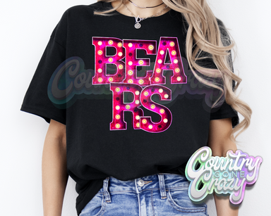 Bears * Pink Marquee * T-Shirt-Country Gone Crazy-Country Gone Crazy