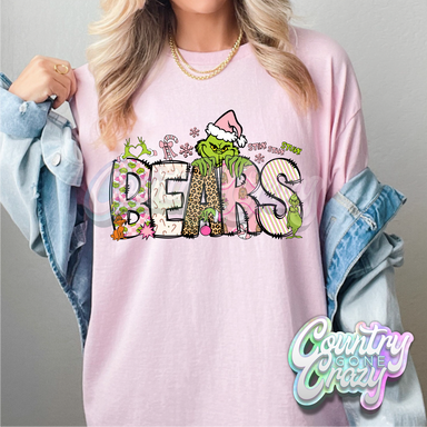 Bears - Pink Grinch - T-Shirt-Country Gone Crazy-Country Gone Crazy