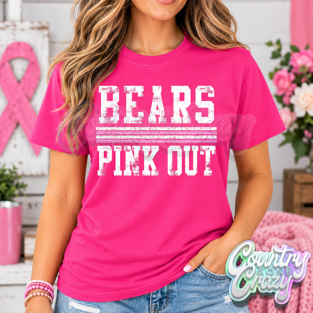 VINTAGE PINK OUT // BEARS // T-SHIRT