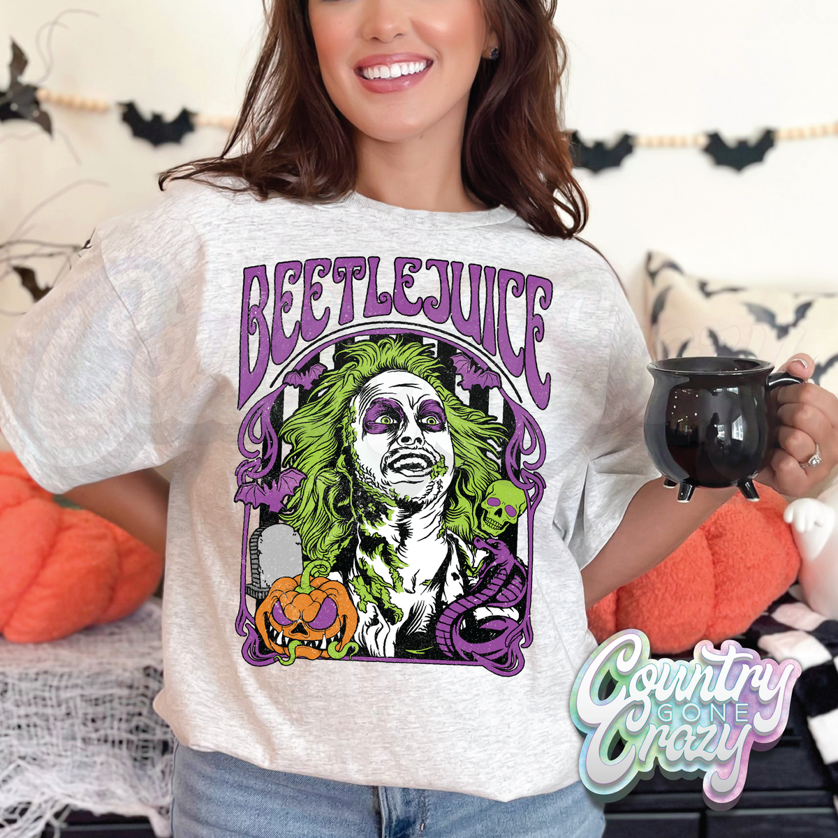 BEETLEJUICE // ASH T-SHIRT — Country Gone Crazy