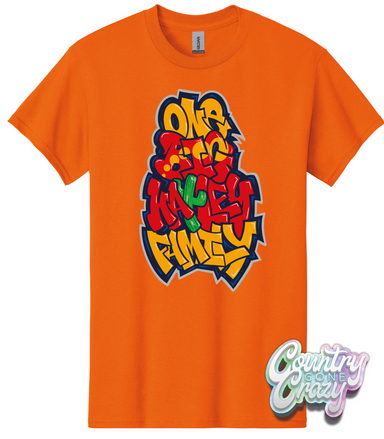 One Big Hatley Family - Safety Orange - T-Shirt-Country Gone Crazy-Country Gone Crazy