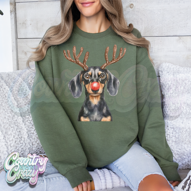 Black Dachshund Reindeer-Country Gone Crazy-Country Gone Crazy