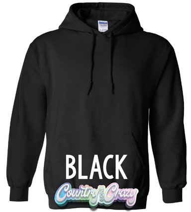 Youth Hoodie - Black-Gildan-Country Gone Crazy