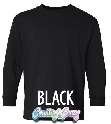 Youth Longsleeve - Black-Country Gone Crazy-Country Gone Crazy