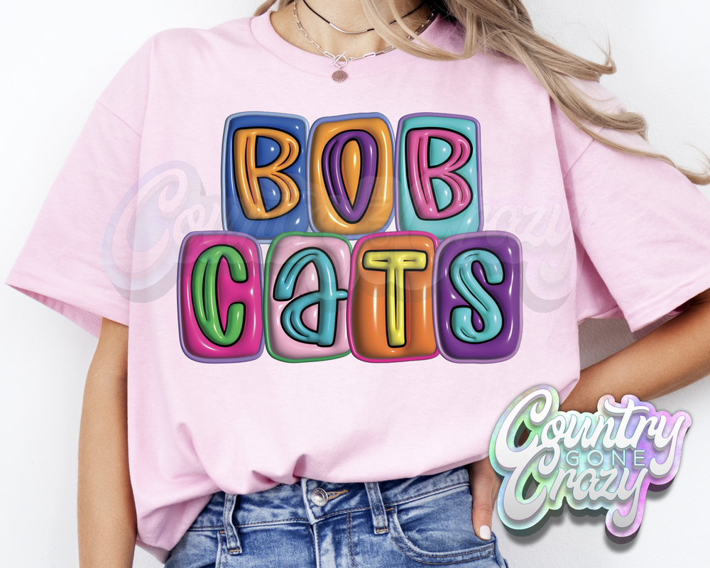 Bobcats •• Bubble •• T-Shirt-Country Gone Crazy-Country Gone Crazy