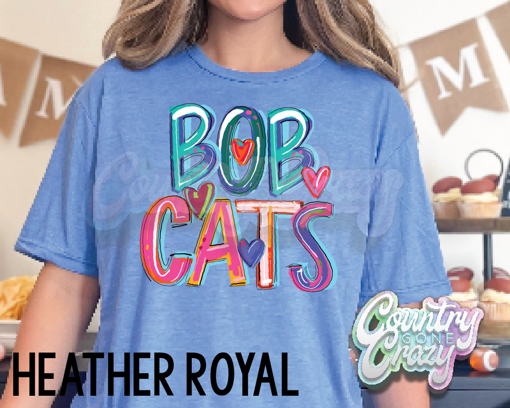 Bobcats • Splash • T-Shirt-Country Gone Crazy-Country Gone Crazy