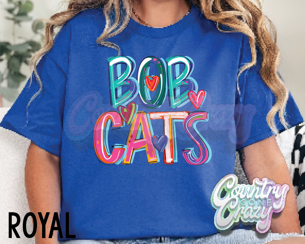 Bobcats • Splash • T-Shirt-Country Gone Crazy-Country Gone Crazy