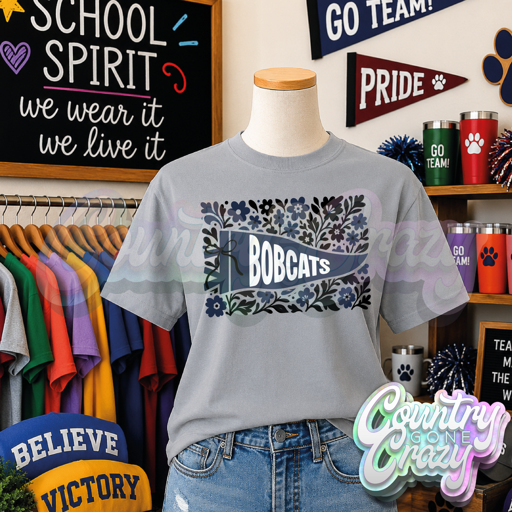BOBCATS - FLORAL PENNANT