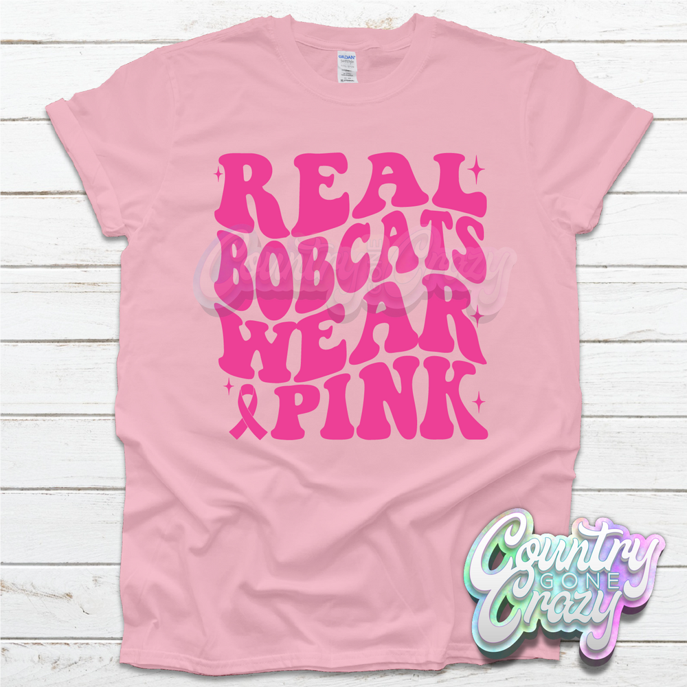 Bobcats Breast Cancer T-Shirt-Country Gone Crazy-Country Gone Crazy