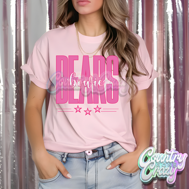 Bowie Bears • Pink Fierce • T-Shirt-Country Gone Crazy-Country Gone Crazy