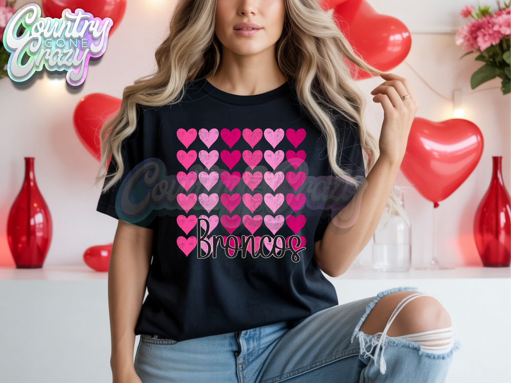 BRONCOS - LOVE STRUCK - T-SHIRT-Country Gone Crazy-Country Gone Crazy