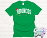 BRONCOS - CHRISTMAS LIGHTS - T-SHIRT-Country Gone Crazy-Country Gone Crazy