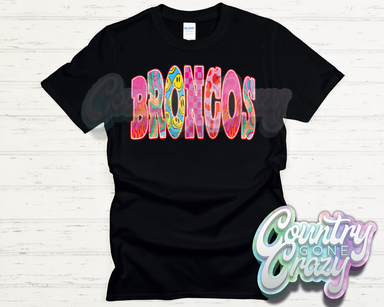 BRONCOS // GOOD VIBES // T-Shirt-Country Gone Crazy-Country Gone Crazy