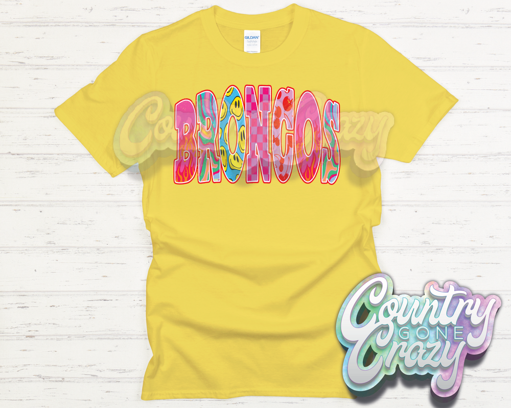 BRONCOS // GOOD VIBES // T-Shirt-Country Gone Crazy-Country Gone Crazy