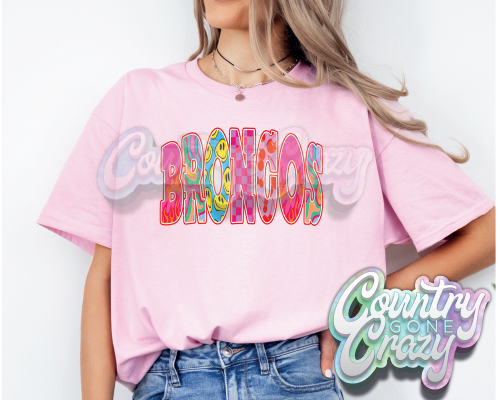 BRONCOS // GOOD VIBES // T-Shirt-Country Gone Crazy-Country Gone Crazy