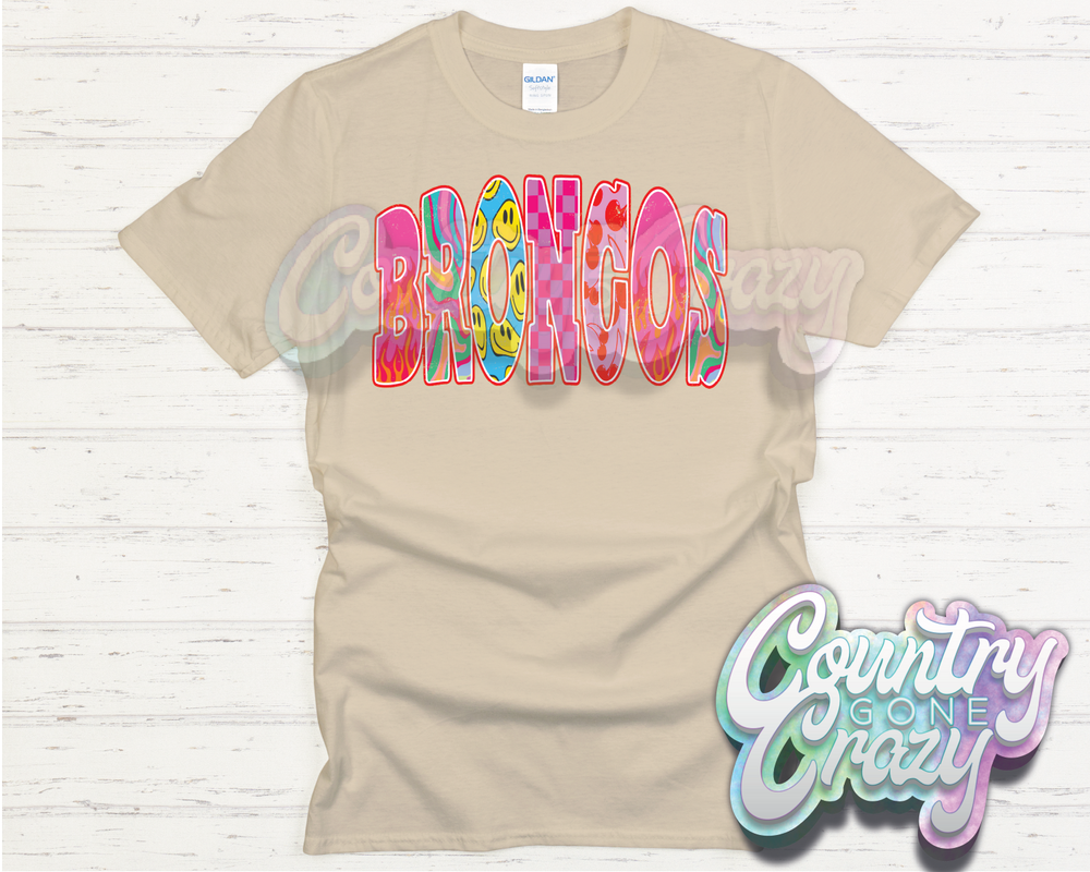 BRONCOS // GOOD VIBES // T-Shirt-Country Gone Crazy-Country Gone Crazy