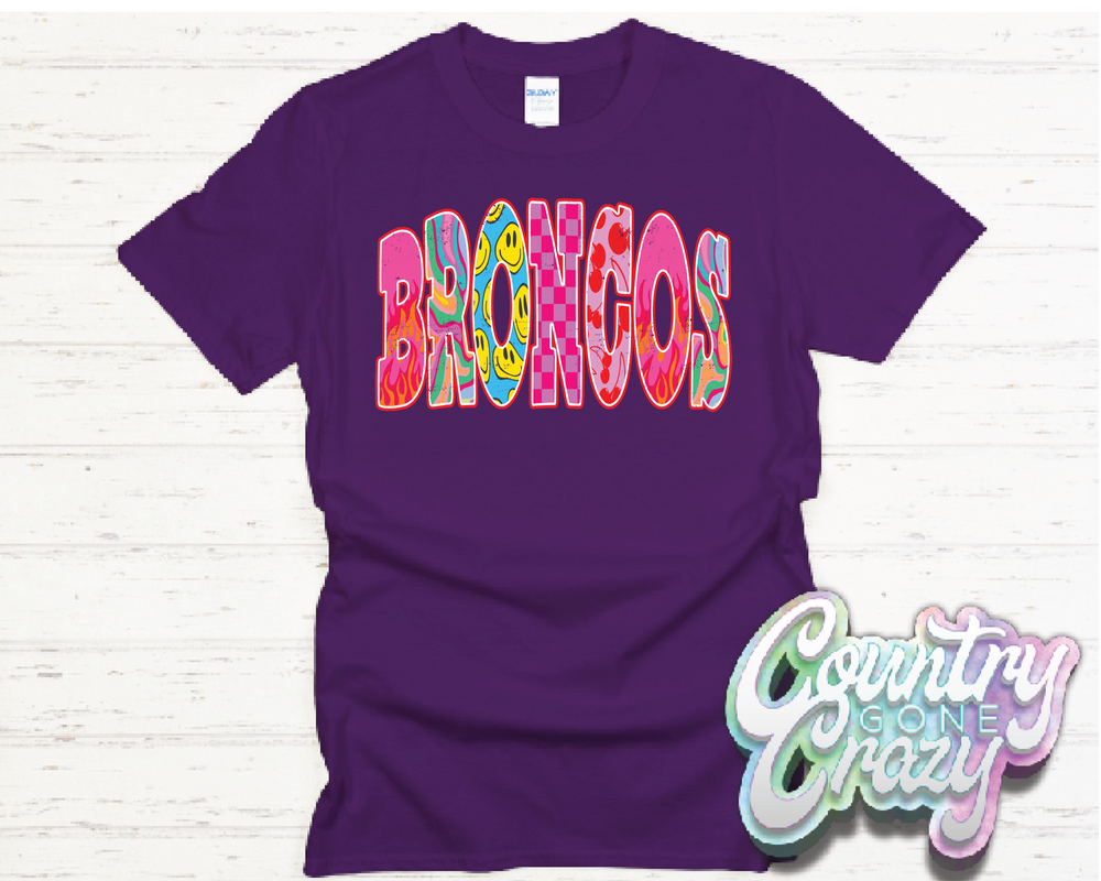BRONCOS // GOOD VIBES // T-Shirt-Country Gone Crazy-Country Gone Crazy