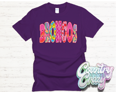 BRONCOS // GOOD VIBES // T-Shirt-Country Gone Crazy-Country Gone Crazy