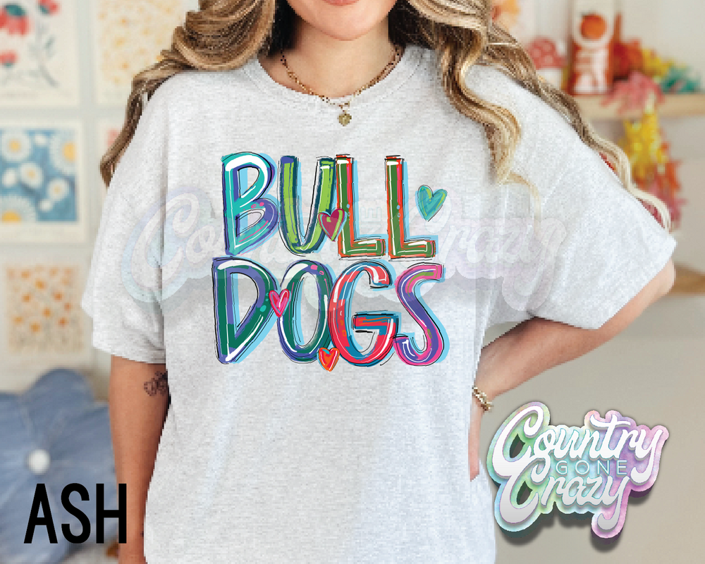 Bulldogs • Splash • T-Shirt-Country Gone Crazy-Country Gone Crazy