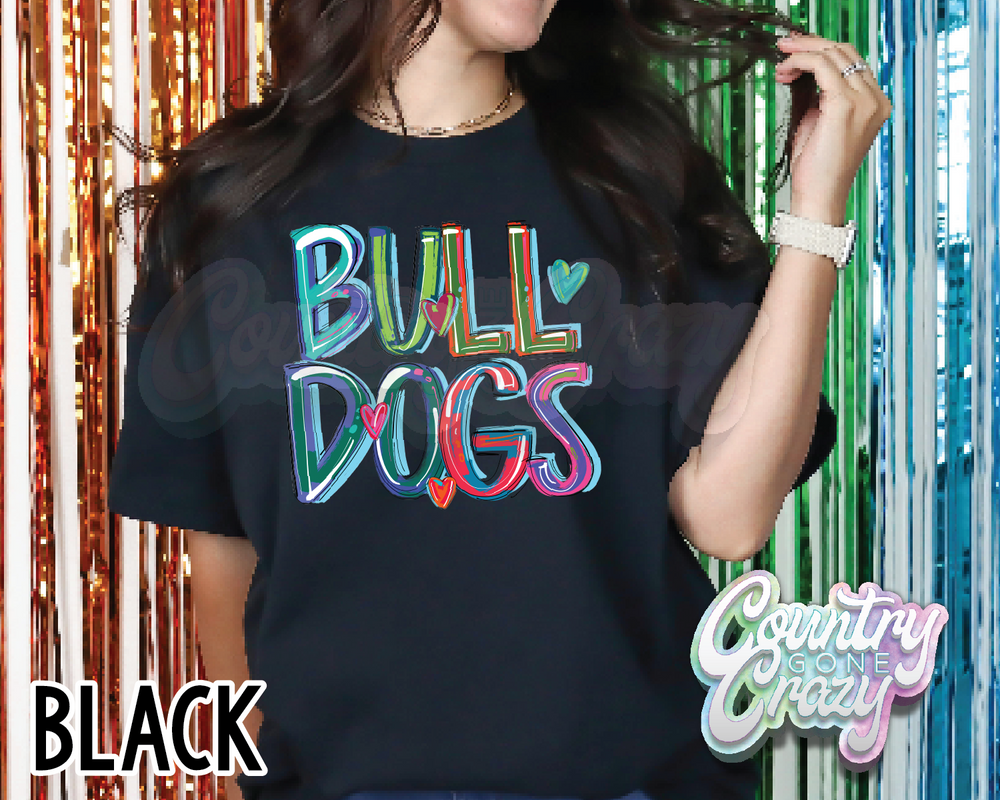 Bulldogs • Splash • T-Shirt-Country Gone Crazy-Country Gone Crazy