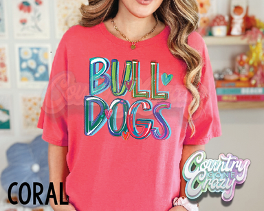 Bulldogs • Splash • T-Shirt-Country Gone Crazy-Country Gone Crazy