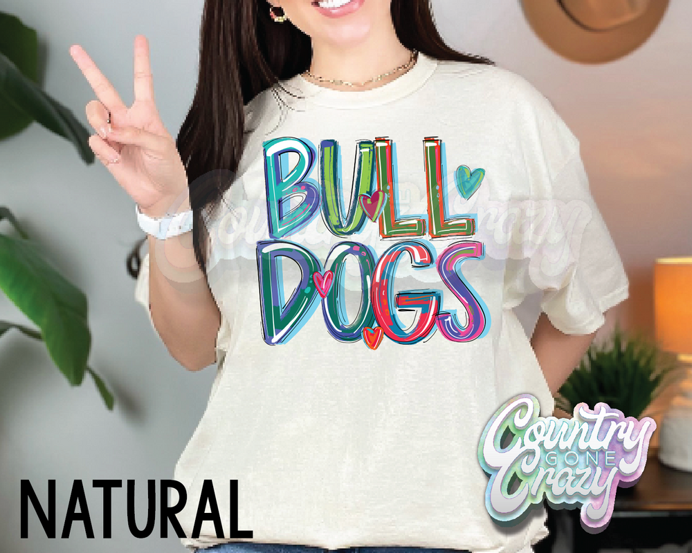 Bulldogs • Splash • T-Shirt-Country Gone Crazy-Country Gone Crazy