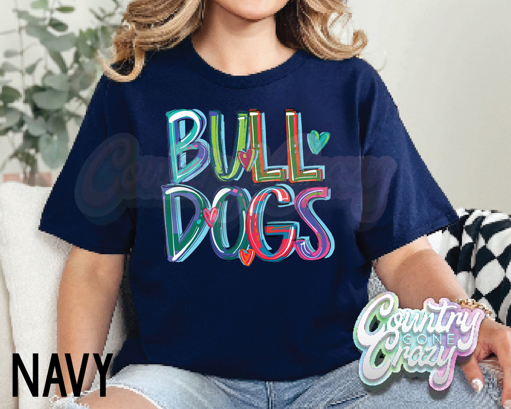 Bulldogs • Splash • T-Shirt-Country Gone Crazy-Country Gone Crazy