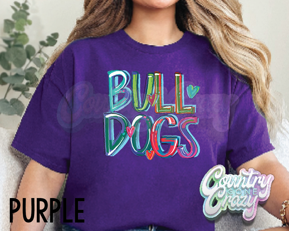 Bulldogs • Splash • T-Shirt-Country Gone Crazy-Country Gone Crazy