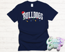 BULLDOGS - CHRISTMAS LIGHTS - T-SHIRT-Country Gone Crazy-Country Gone Crazy
