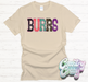 Burrs Faux Applique T-Shirt-Country Gone Crazy-Country Gone Crazy