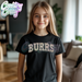 BURRS ** CAMO DOODLE ** BLACK T-SHIRT-Country Gone Crazy-Country Gone Crazy