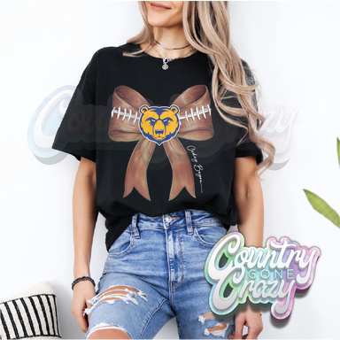 CEDAR BAYOU BEARS FOOTBALL BOW T-SHIRT-Country Gone Crazy-Country Gone Crazy