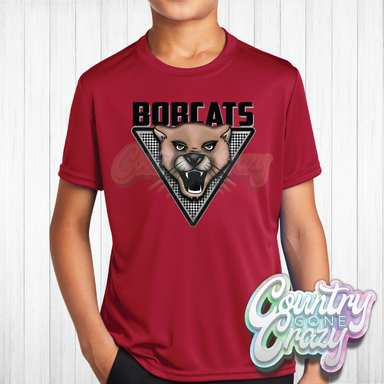 Bobcats Triangle - Dry Fit-Country Gone Crazy-Country Gone Crazy
