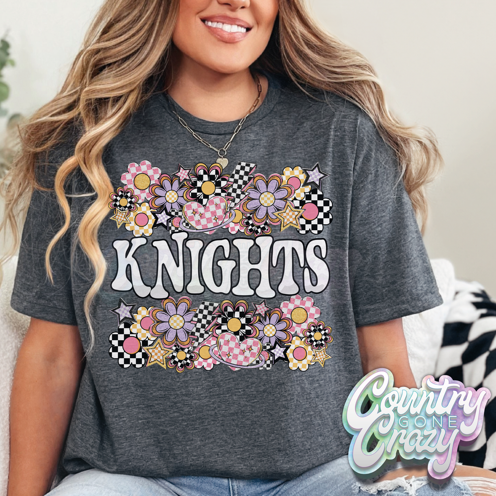 Knights // Funky Flowers // T-Shirt-Country Gone Crazy-Country Gone Crazy
