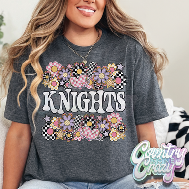 Knights // Funky Flowers // T-Shirt-Country Gone Crazy-Country Gone Crazy