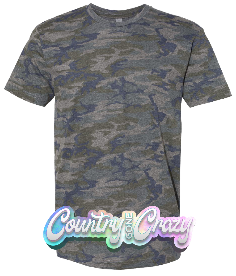 Vintage Camo - Adult T-Shirt-LAT-Country Gone Crazy