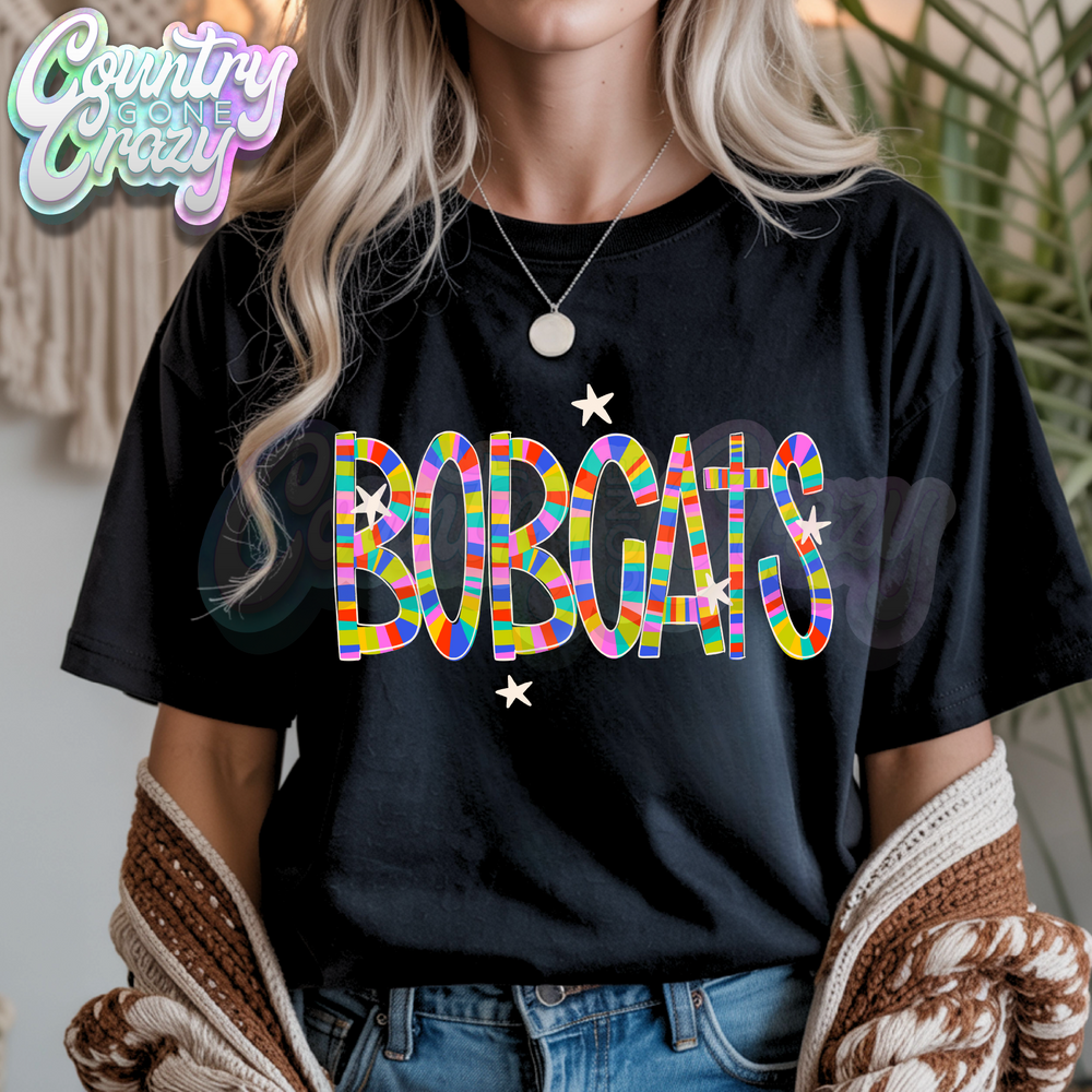Bobcats | Candy Stripe | T-Shirt