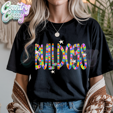Bulldogs | Candy Stripe | T-Shirt-Country Gone Crazy-Country Gone Crazy