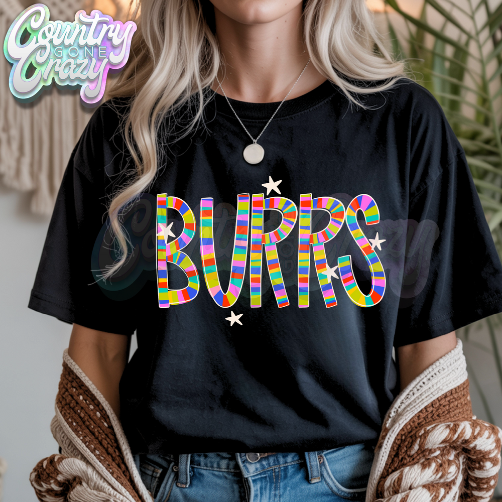 Burrs | Candy Stripe | T-Shirt