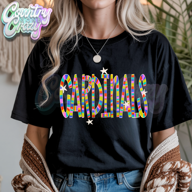 Cardinals | Candy Stripe | T-Shirt-Country Gone Crazy-Country Gone Crazy