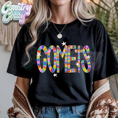 Comets | Candy Stripe | T-Shirt-Country Gone Crazy-Country Gone Crazy
