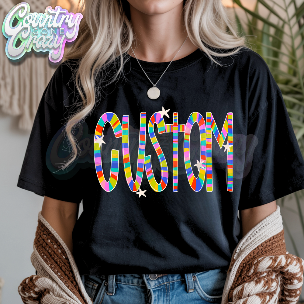 CUSTOM | Candy Stripe | T-Shirt