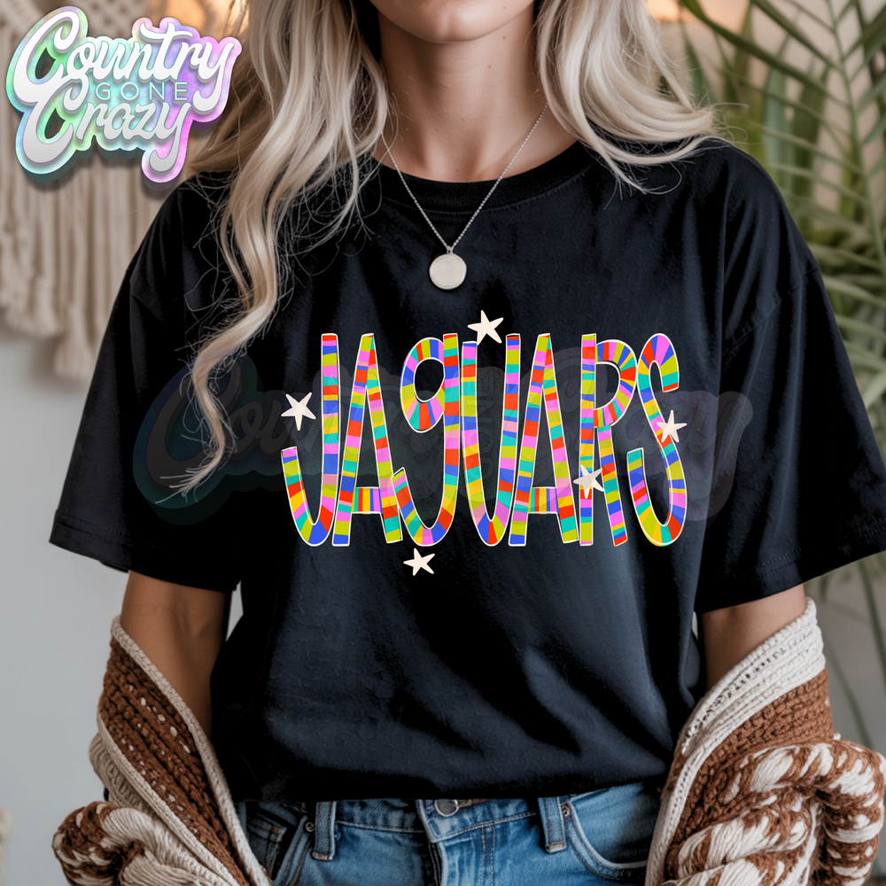 JAGUARS | Candy Stripe | T-Shirt-Country Gone Crazy-Country Gone Crazy