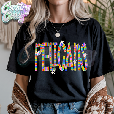 PELICANS | Candy Stripe | T-Shirt-Country Gone Crazy-Country Gone Crazy